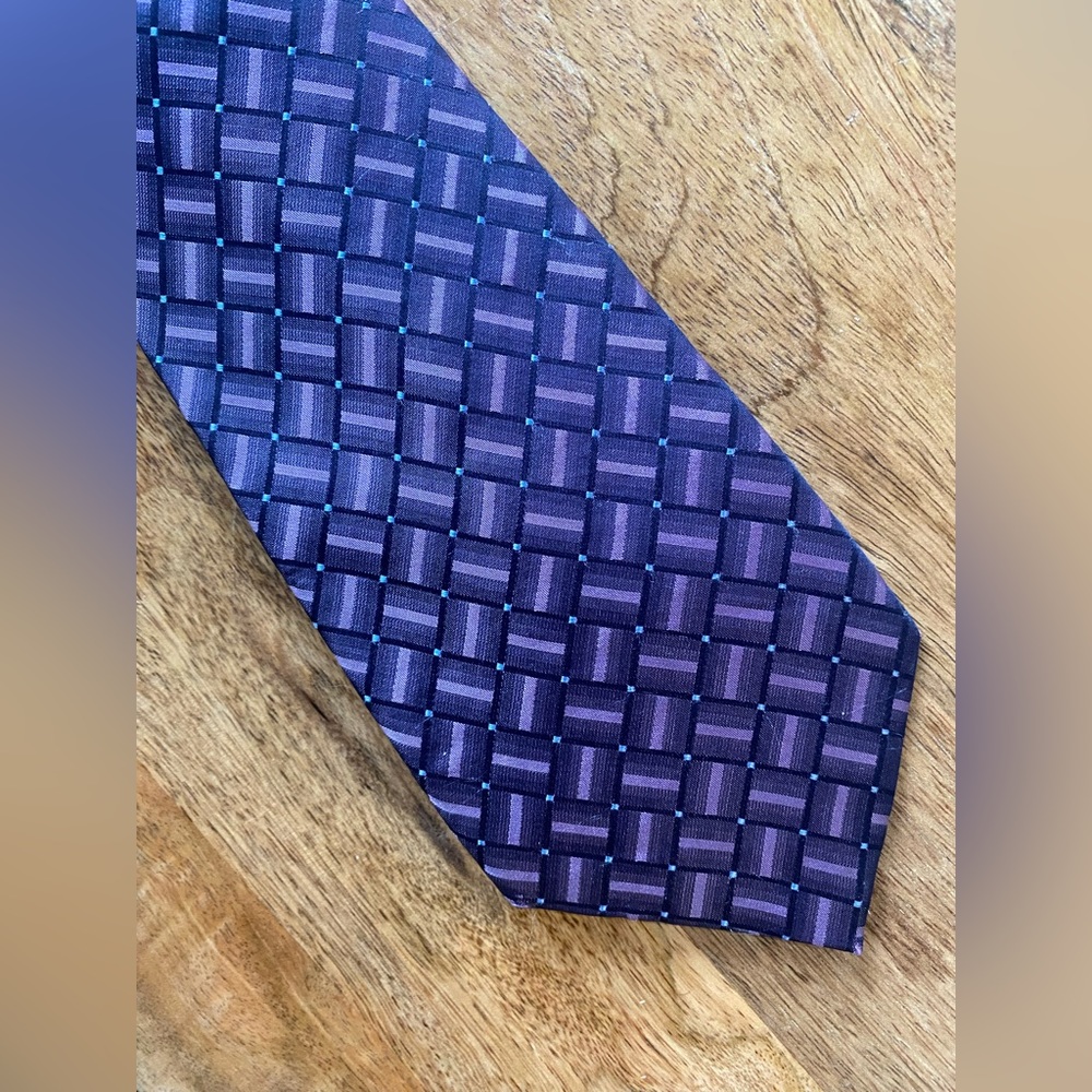 Purple 100% Silk Neck Tie